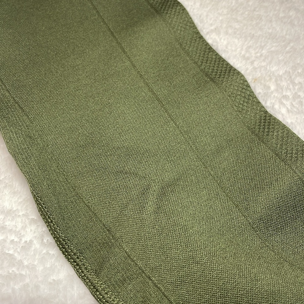Homma Olive Green High-Waisted Leggings - Picture 8 of 10
